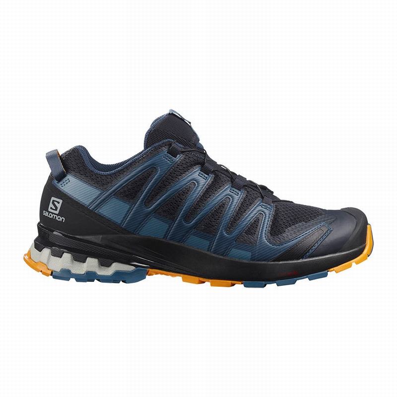 Salomon Singapore Mens Hiking Shoes - XA PRO 3D V8 Navy/Blue | 26539-SFPM